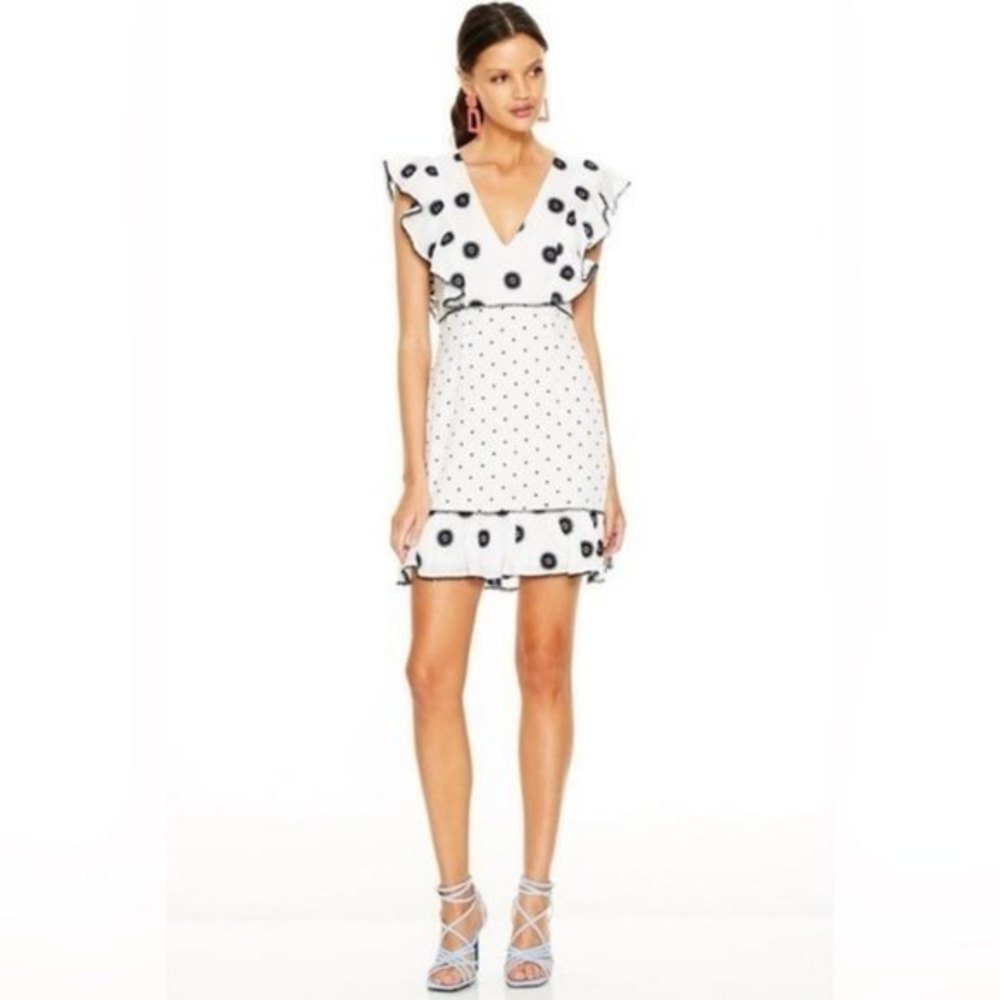 🌟  TALULAH WHIMSICAL POLKA DOT MINI DRESS NWT 🌟
